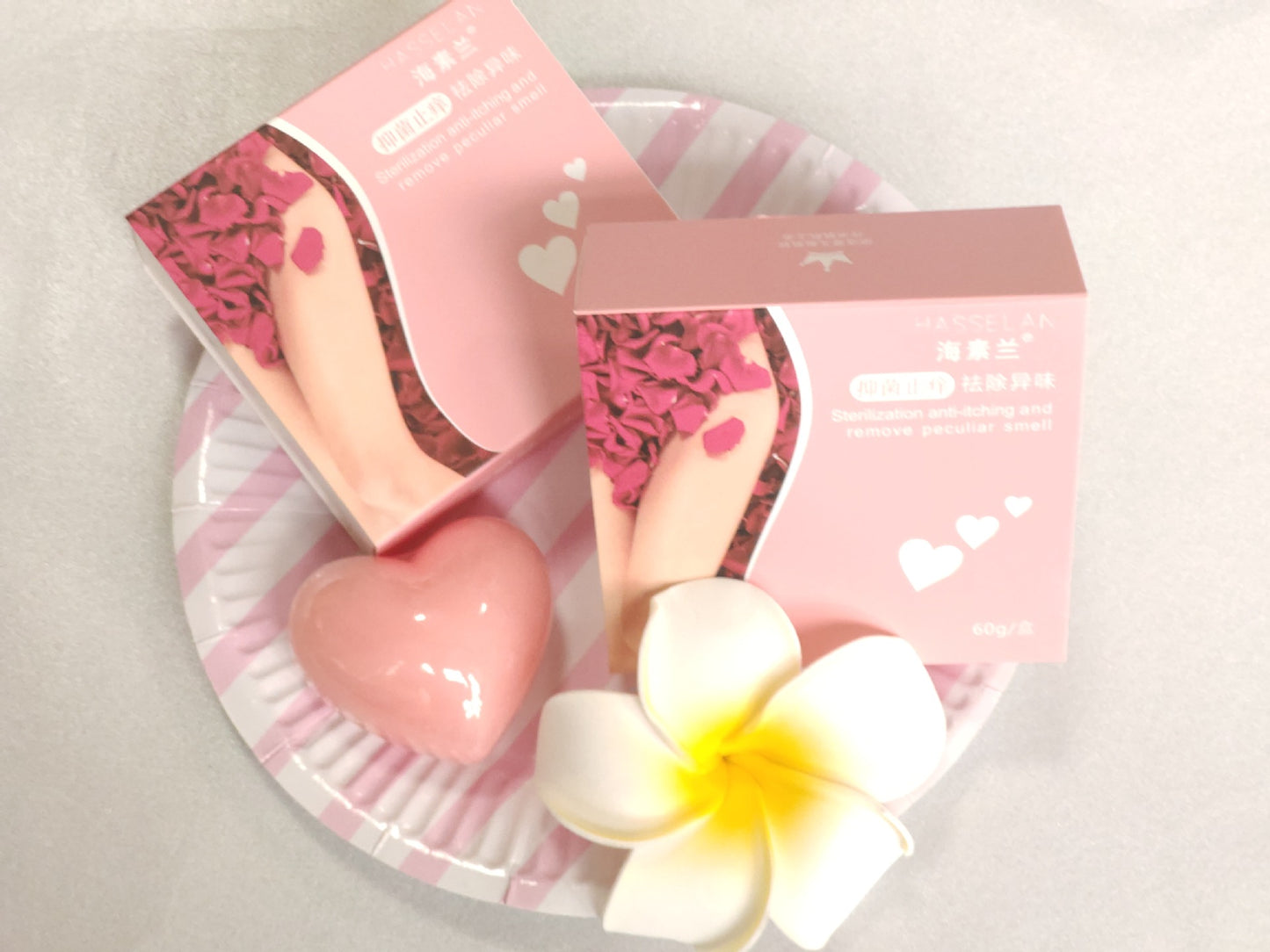 Pink love shaped Soap for girls